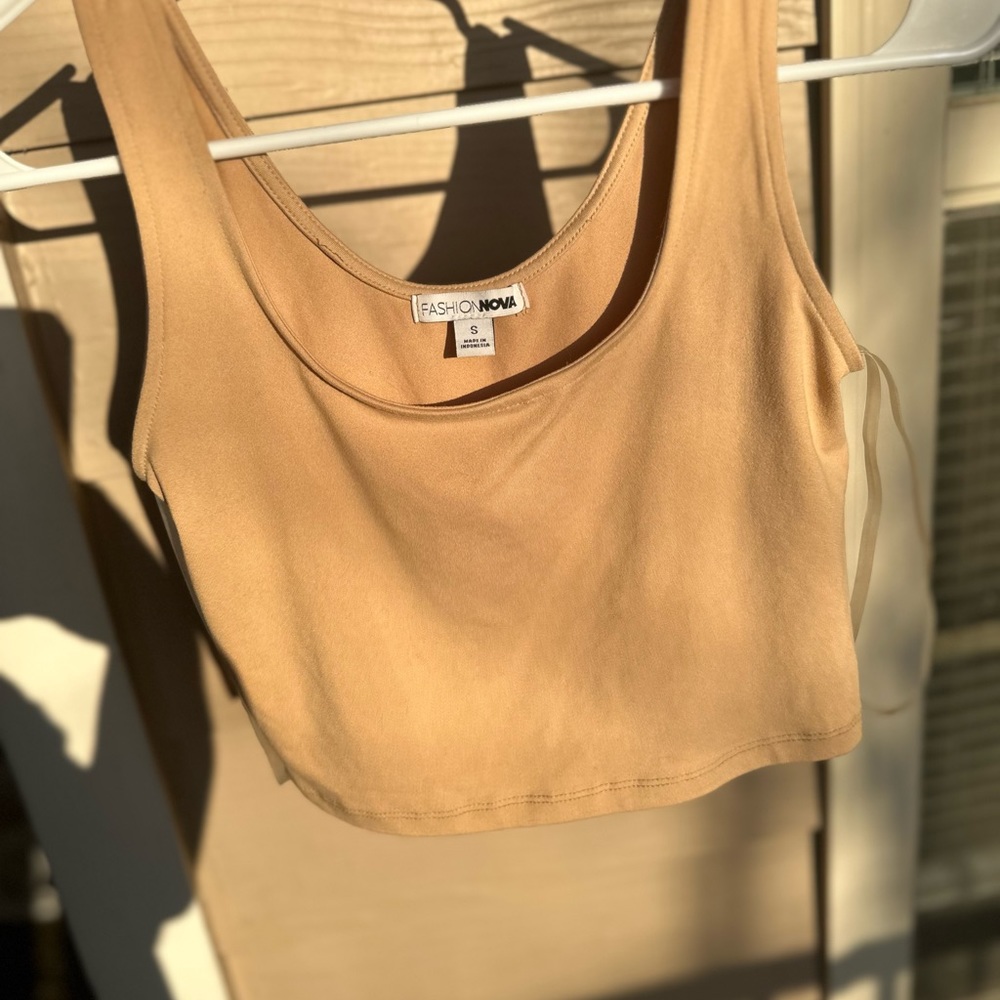 Tan Crop Top Free Shipping